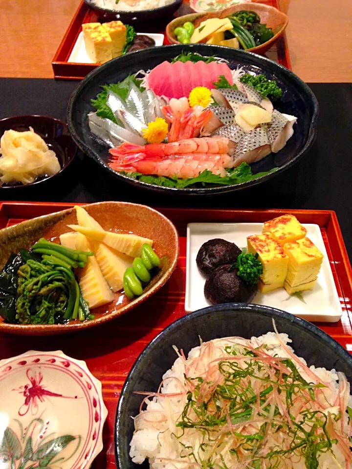 別盛ちらし寿司🍣若竹わらび煮|もとぱんさん