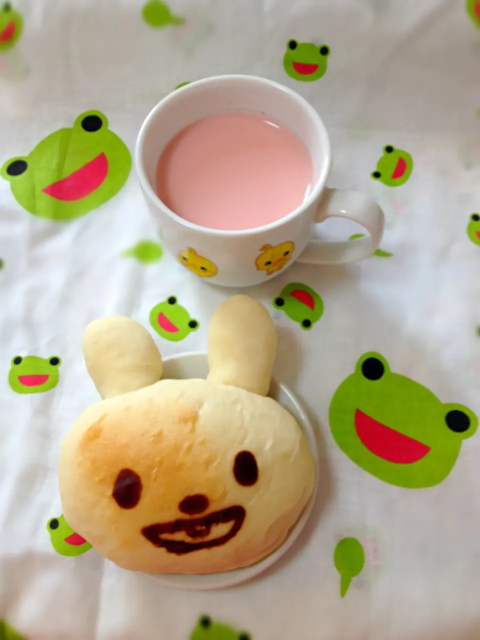 Snapdishの料理写真:楽しい朝ごはん🐸|あくびさん