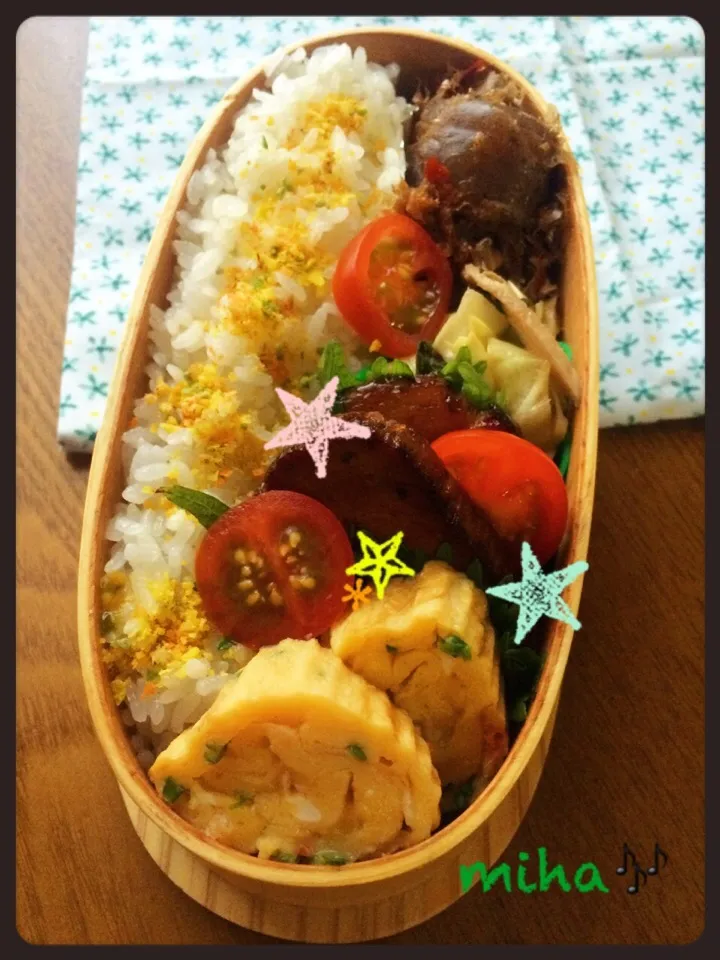 リリたんこぶさんの料理 炊飯器で作ったじゅわトロチャーシュー♡  3/28のお弁当|mihaさん