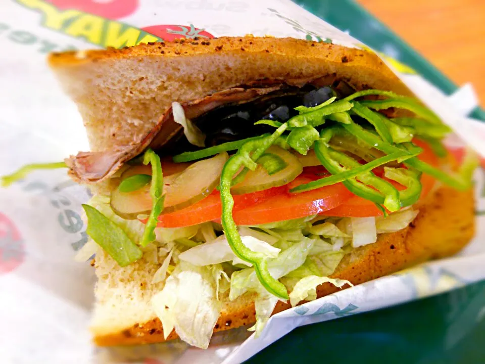 サブウェイのローストビーフ！|二胡さん