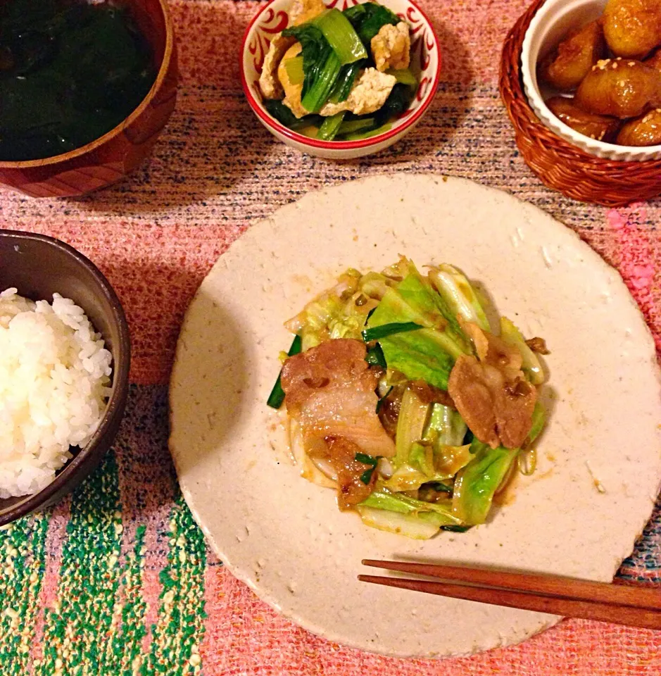 Snapdishの料理写真:夜ご飯 2014.3.26.|あいこ ⁎ˇ◡ˇ⁎さん