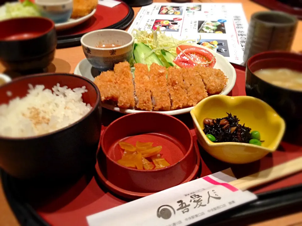 黒豚のとんかつ定食@吾愛人in鹿児島|りえさん