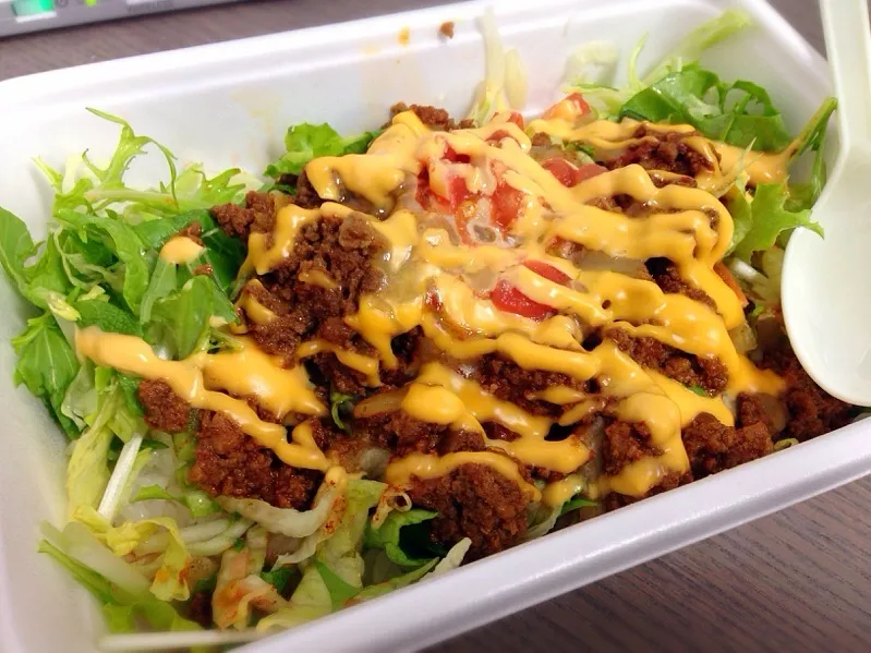 Snapdishの料理写真:Taco-rice Takeout|chan mitsuさん