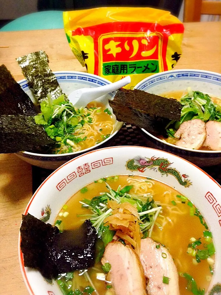 Snapdishの料理写真:リリたんこぶさんの料理 炊飯器で作ったじゅわトロチャーシュー入りキリンラーメン🍜|かずきっちんさん