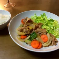 Snapdishの料理写真:酢豚のような生姜焼き|bさん