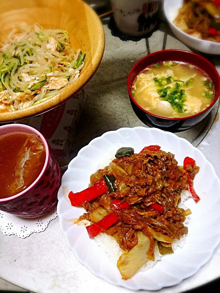 回鍋肉丼(๑´ڡ`๑)|しー様(๑´ڡ`๑)←さん