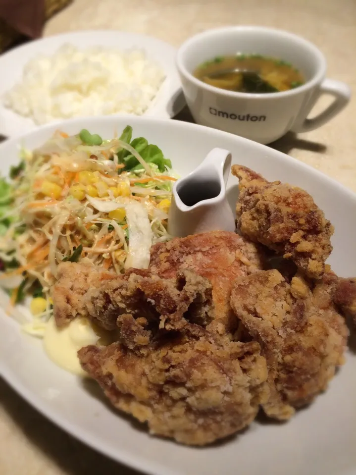 鶏の唐揚げランチ|Meiqiさん
