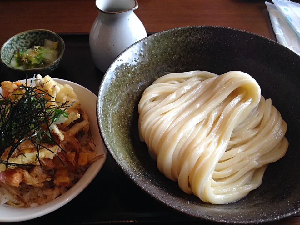 ぶっかけうどん、かきあげ丼セット|buhizouさん