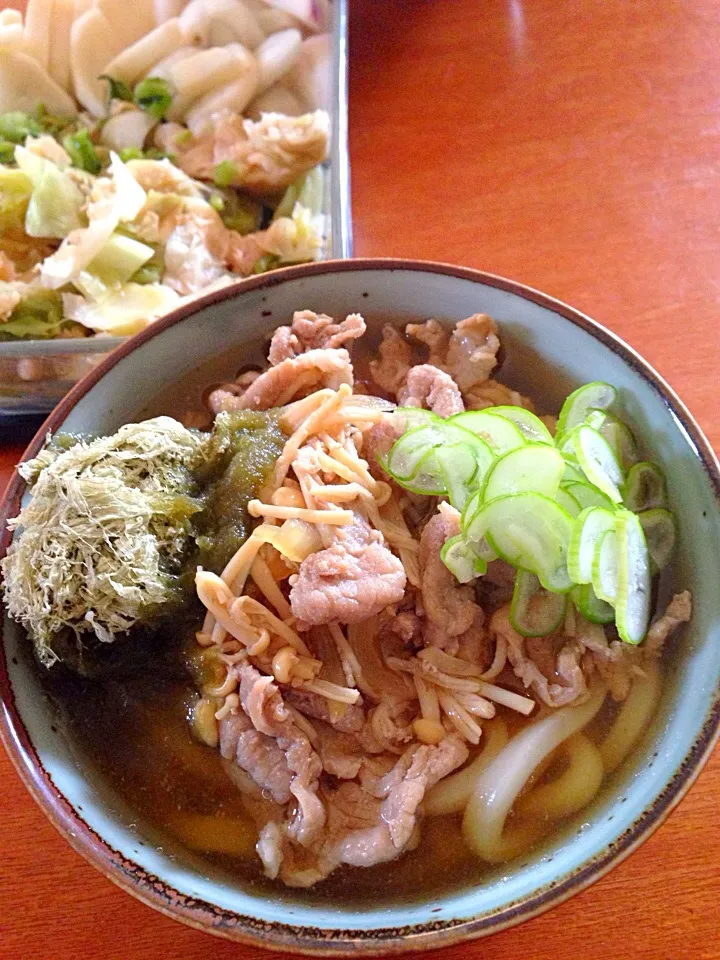 週末のランチ肉うどん|ゆかりすさん