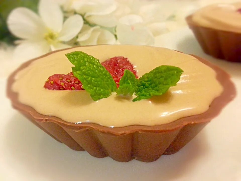 First time chocolate mousse in chocolate shell|fionaさん