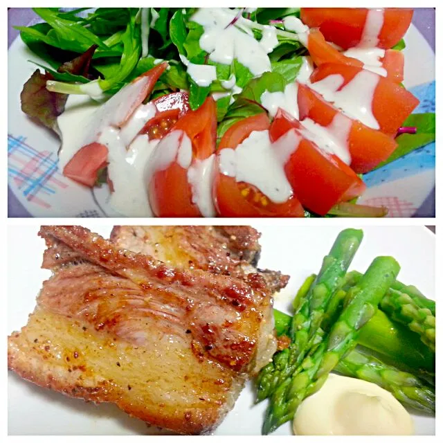 BABY SALAD AND OVEN GRILLED SPEAR RIBS|Analyn Austriaさん