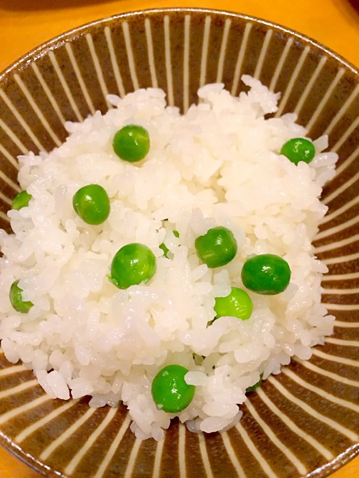 グリーンピースご飯|まるまさん