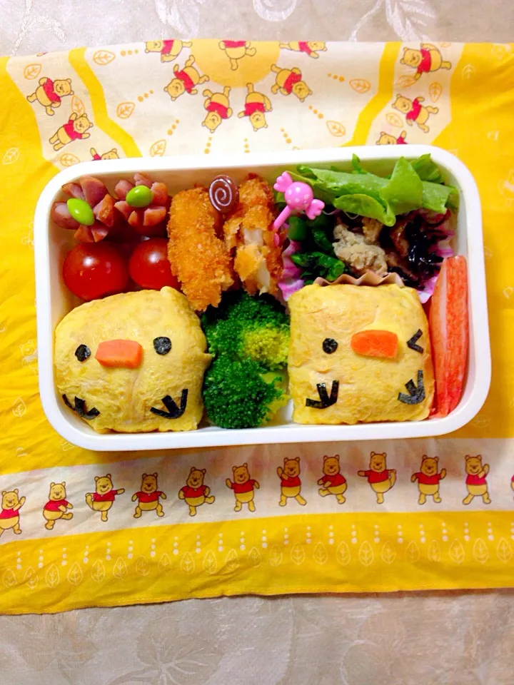 ヒヨコお弁当♡|くま♡さん