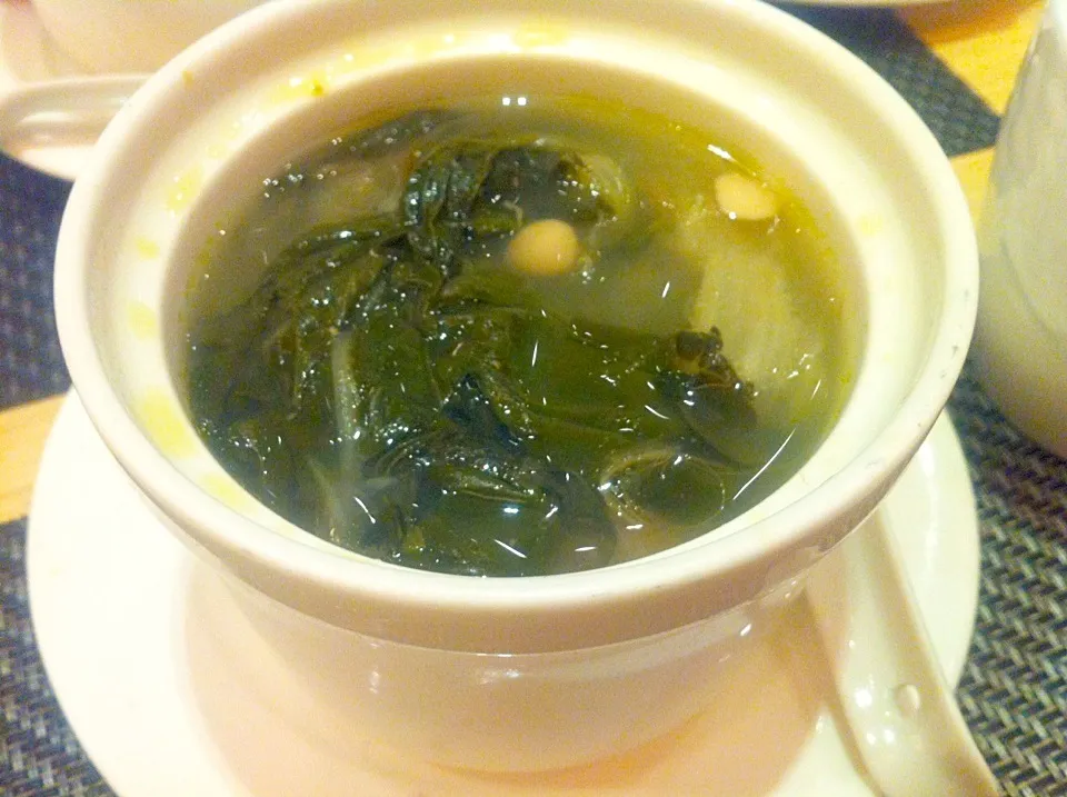 Dried Chinese cabbage soup with pig lung|skyblueさん