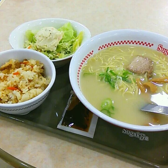 ラーメン&ポテトサラダセット♪|kkstitchさん