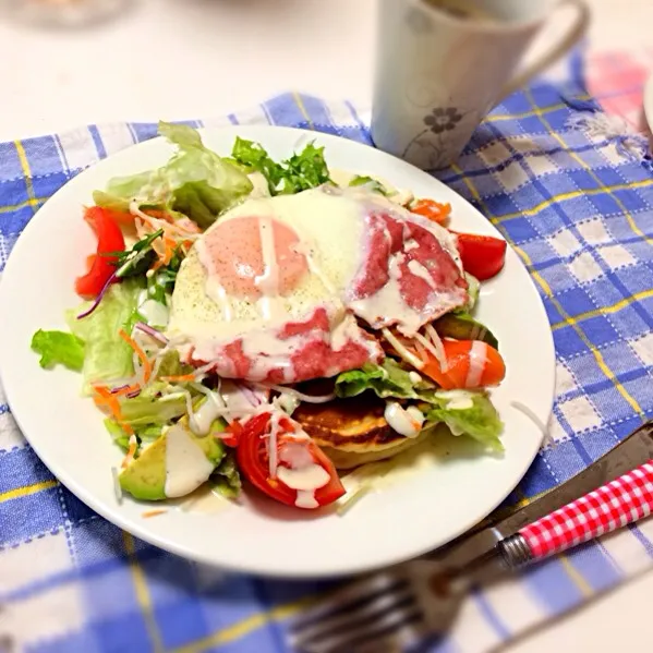 朝食パンケーキ♡|yokoさん