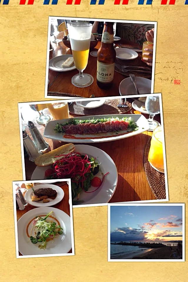 Snapdishの料理写真:ワイハ〜での夕食|taka-chanさん