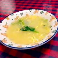 ほうれん草と玉ねぎのスープ|わんださん