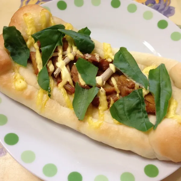 昨日の夜に作ったタンドリースクエアをチンして、朝食に頂きました〜😁薄力粉と強力粉が半々なので、柔らかい感じかな😋|laputa3977さん