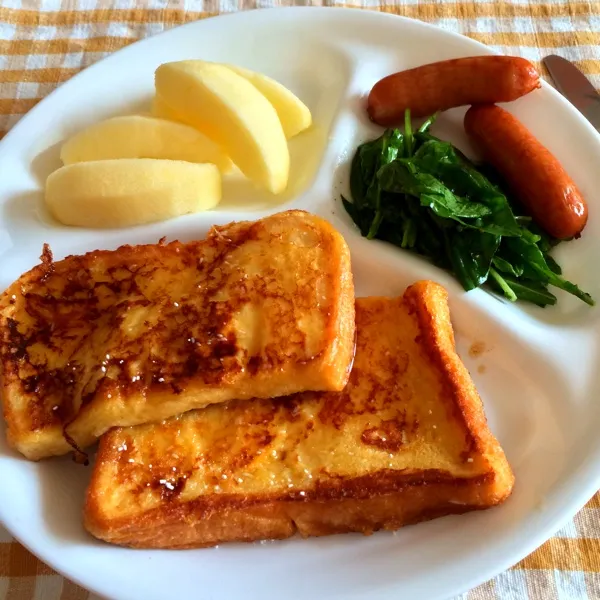 前日から仕込んでおいたフレンチトースト♪|えりさん