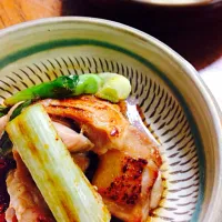 鶏肉とねぎの焼き南蛮酢だれ