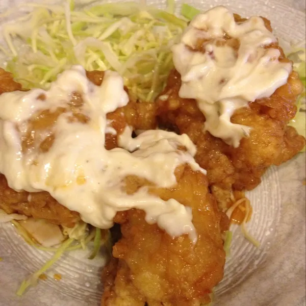 日替わり定食☆チキン南蛮＆ミニそば☆
南蛮おっきいしタルタルソースもいけてる\(//∇//)\８００円なり〜|Shuichi Kikutaさん