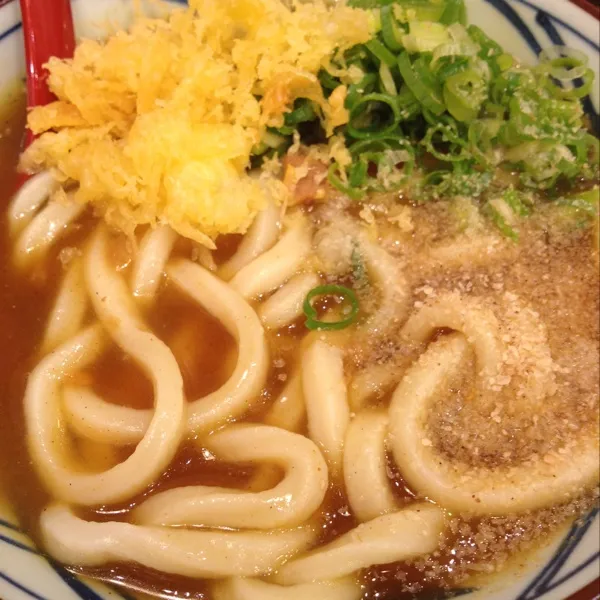 カレーうどん＆野菜かき揚げ＆かしわ天＆いなり☆７１０円なり〜|Shuichi Kikutaさん