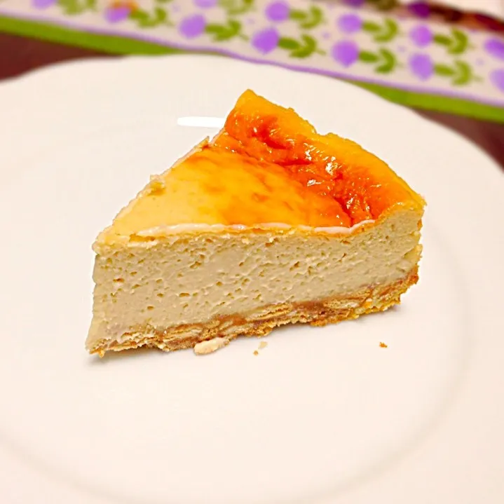 Snapdishの料理写真:ベイクドチーズケーキ〜ぶどうカルピス風味〜|クロッソさん