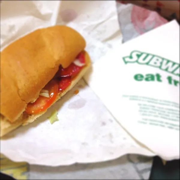 今日の夕ご飯はsubwayのB.L.T.|blueroseさん