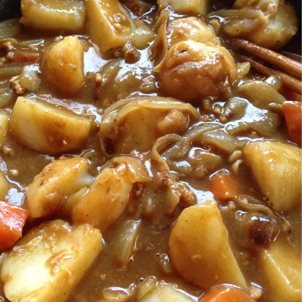 今日の夕飯は、野菜ゴロゴロカレーです💕
カレー大好き(*´ω｀*)ゞｴﾍ   実は、毎日
食べても飽きません(#_pq_)ｸﾞﾌﾌ♪|okame27さん