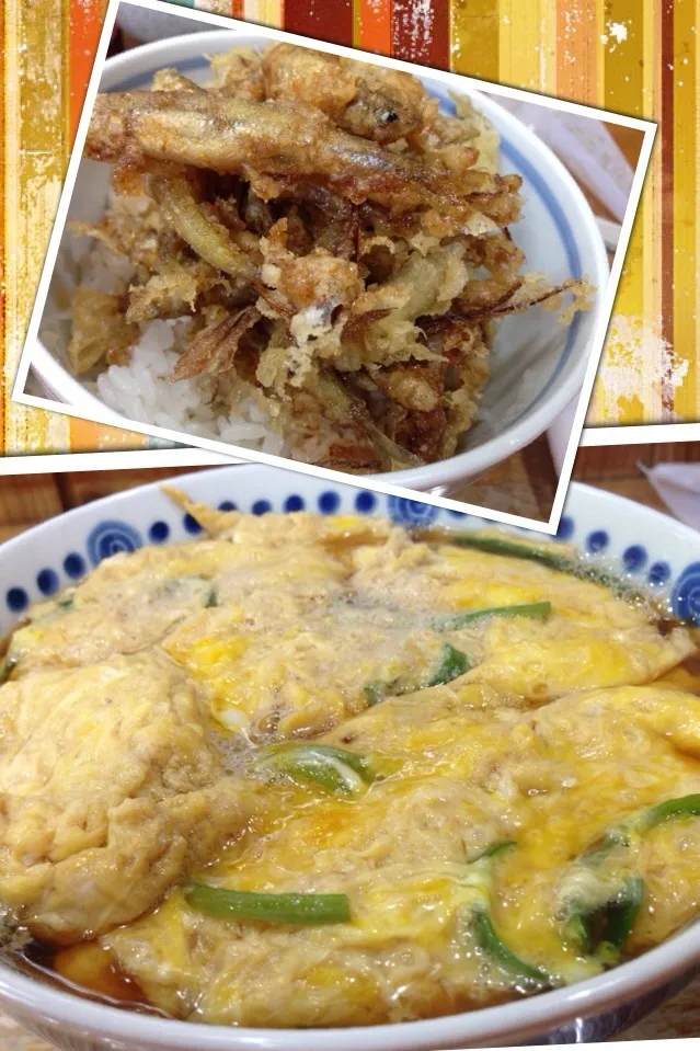 玉子とじ蕎麦＆ワカサギ天丼|Rieさん