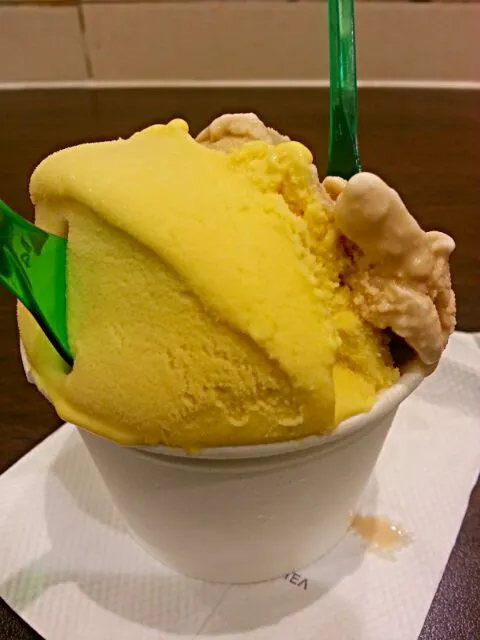 Hokaido Ice Cream manggo and coffee flavor|Jun Kiさん