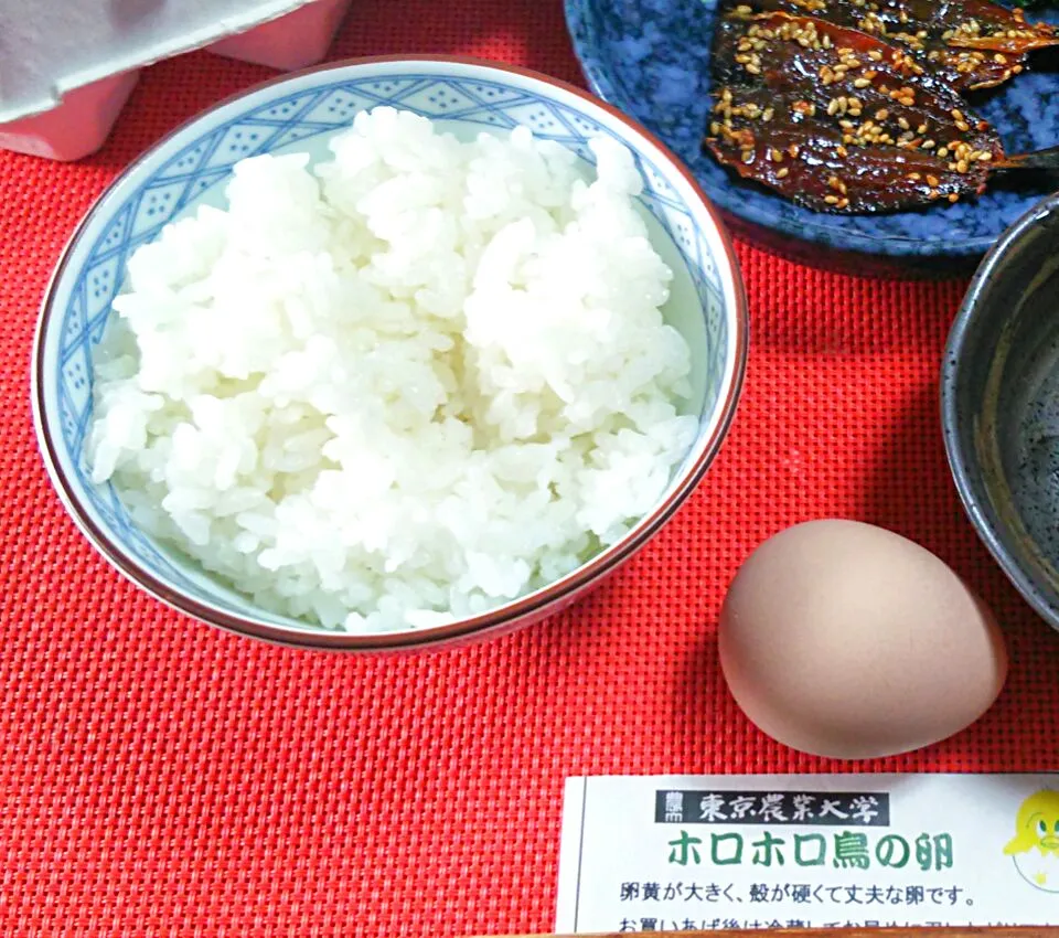 ホロホロ鳥の玉子で玉子かけ御飯|meguromenさん