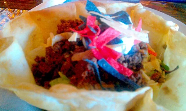 Taco beef salad for lunch|mitchellさん