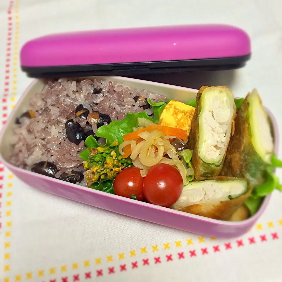 Snapdishの料理写真:4/1 くららさんの料理 簡単春巻でmy弁当|makkyさん