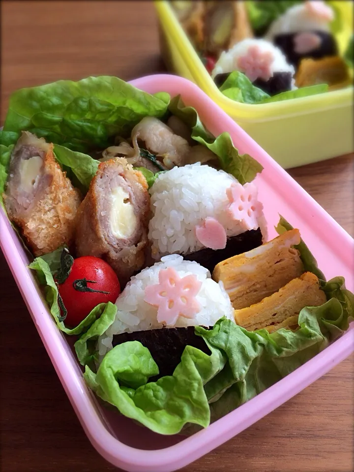 桜のおにぎり弁当|manacocoさん