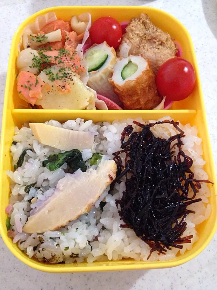 Snapdishの料理写真:4／1 妹のお弁当|mymamaさん