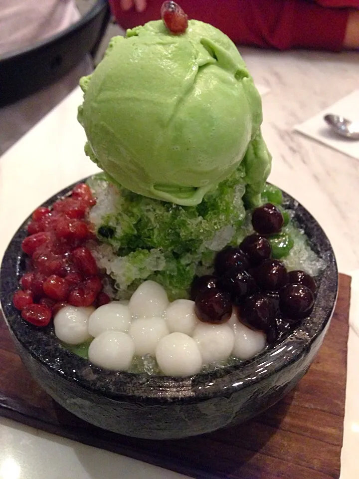 Green Tea Icecream with Shaved Ice|willklhさん