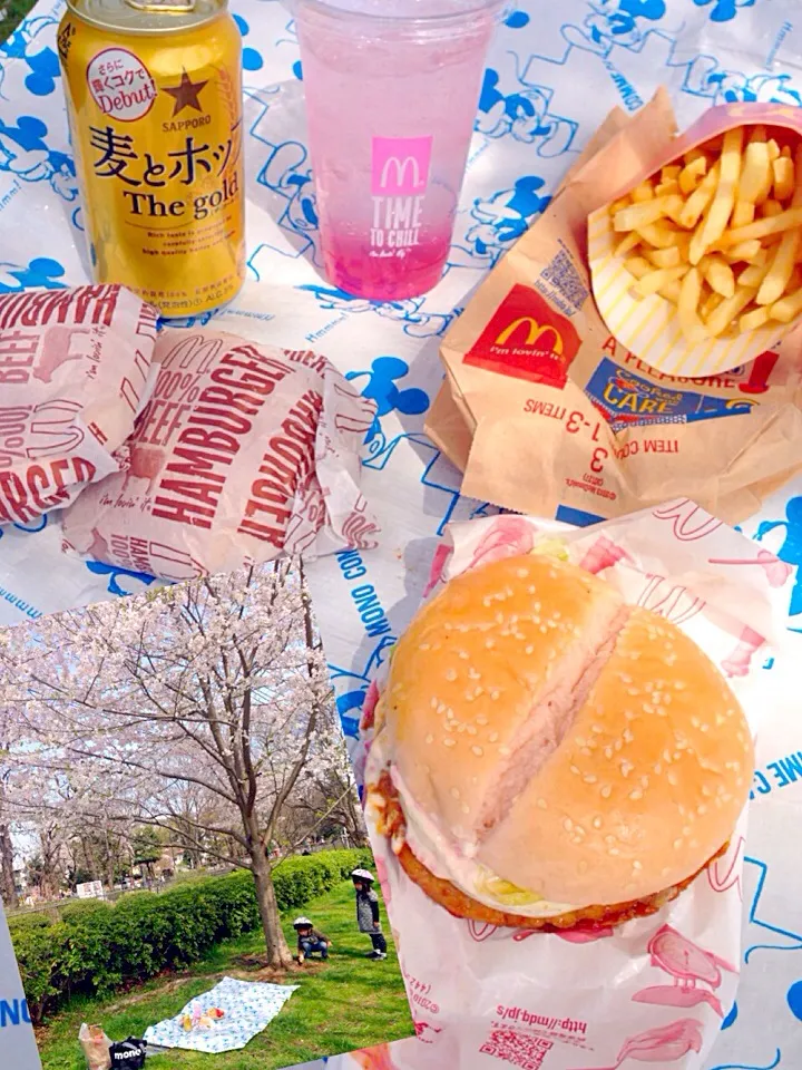 Snapdishの料理写真:Cherry-blossom viewing🌸Sakura teritama🌸さくら照りたま〜|🌈Ami🍻さん