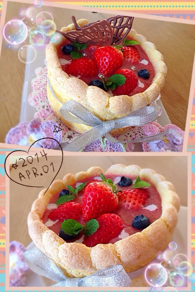 友達の誕生日ケーキ🍓|kazu★さん