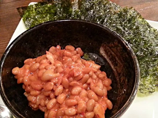 Snapdishの料理写真:納豆チャンジャ|ryoko fukutomiさん