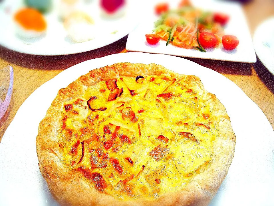 キッシュに手まり寿司にローストビーフ…後輩ちゃんの最高のおもてなし～( ☆∀☆)|naoさん