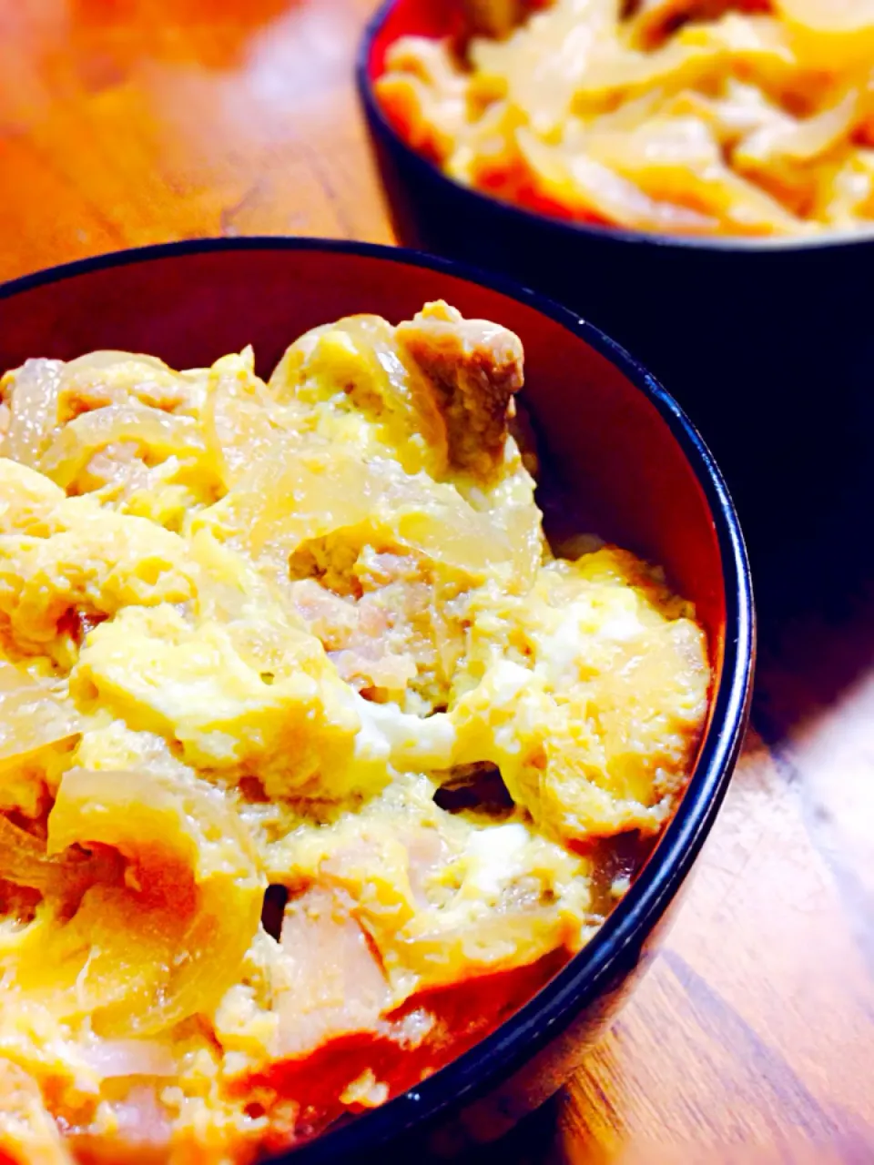 ゆんゆんゅんさんの料理 親子丼です。甘塩っぱいツユに味のしみた鶏肉＆とろりン玉子が絶妙☆です。|kan373さん