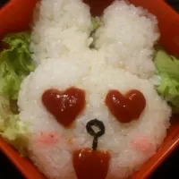 Snapdishの料理写真:そこら辺のもんでできるコニーちゃんキャラ弁|Sachiko Itoさん