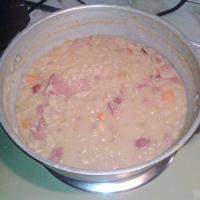 Ham and Lima bean soup