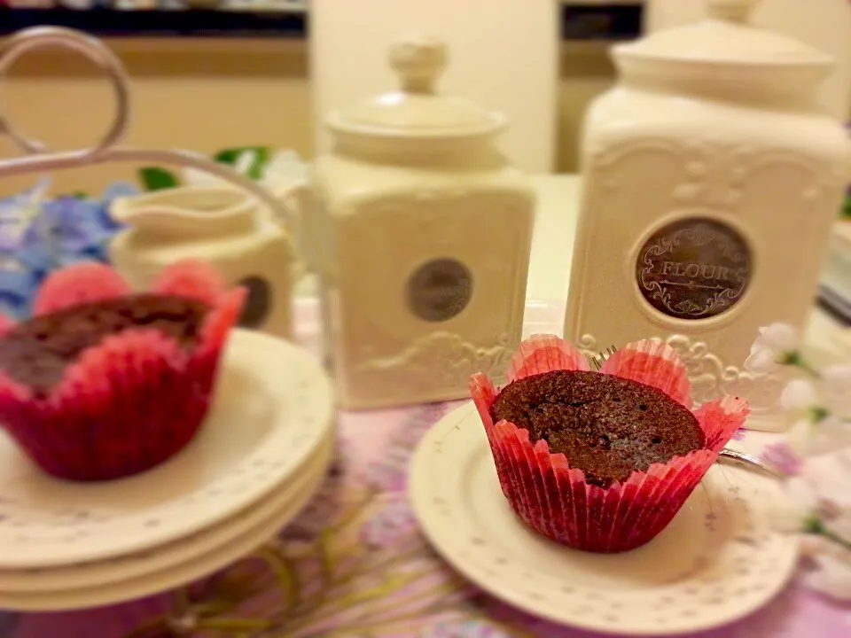 Chocolate pudding muffins|fionaさん