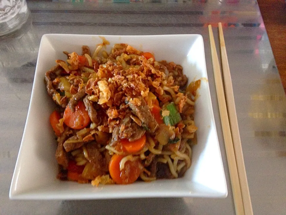 Noodles with oyster sauce & garlic|Richard Koolenさん