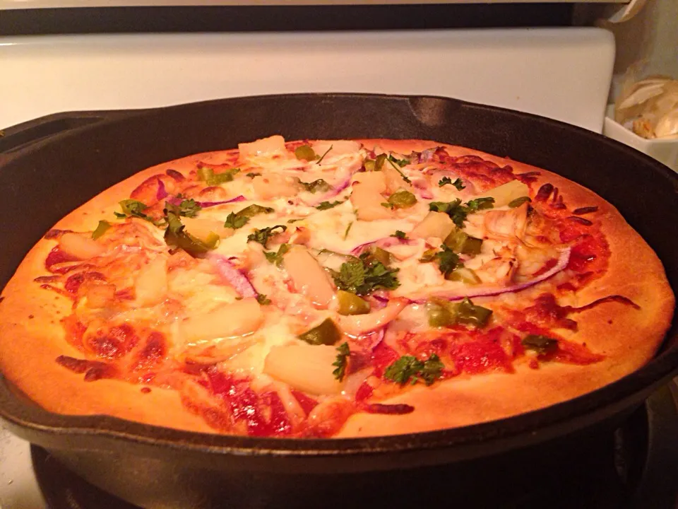 BBQ chicken pizza!|Elle Bates Reuterさん