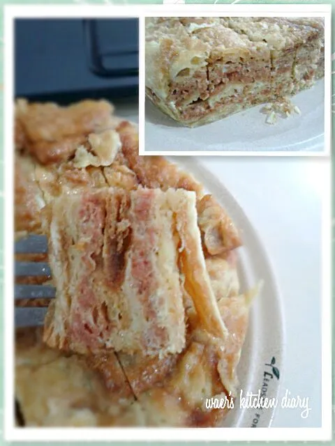 Snapdishの料理写真:Malaysia, state of Sibu Sarawak local famous food- creamy cracked layer cake|waerさん