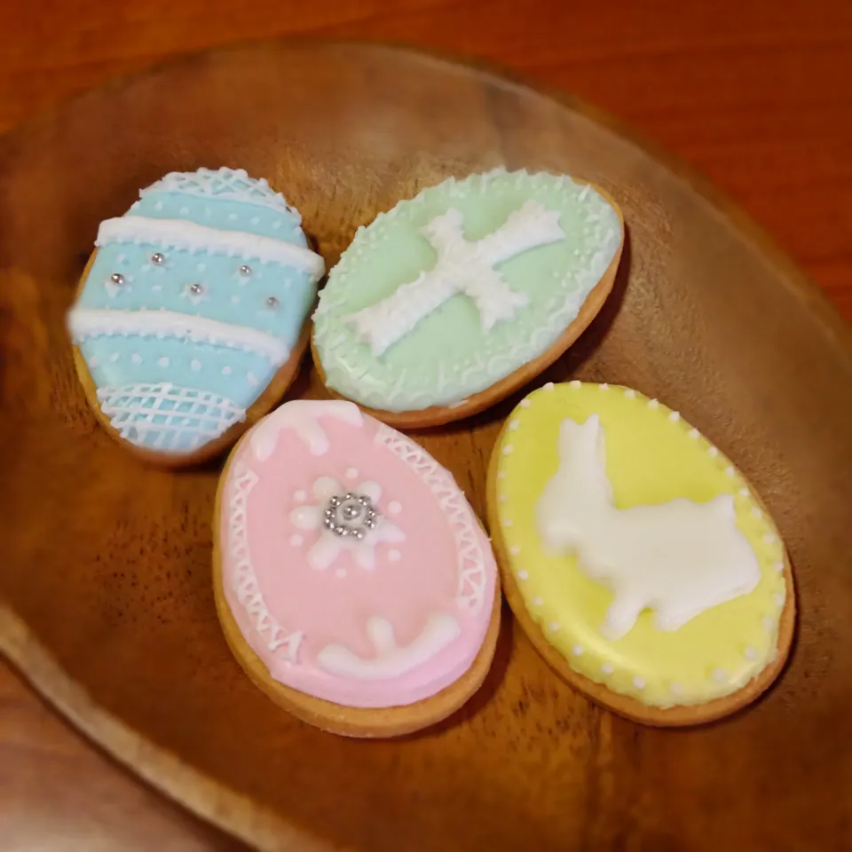 Icing cookies for Easter|Chibiko's Kitchenさん